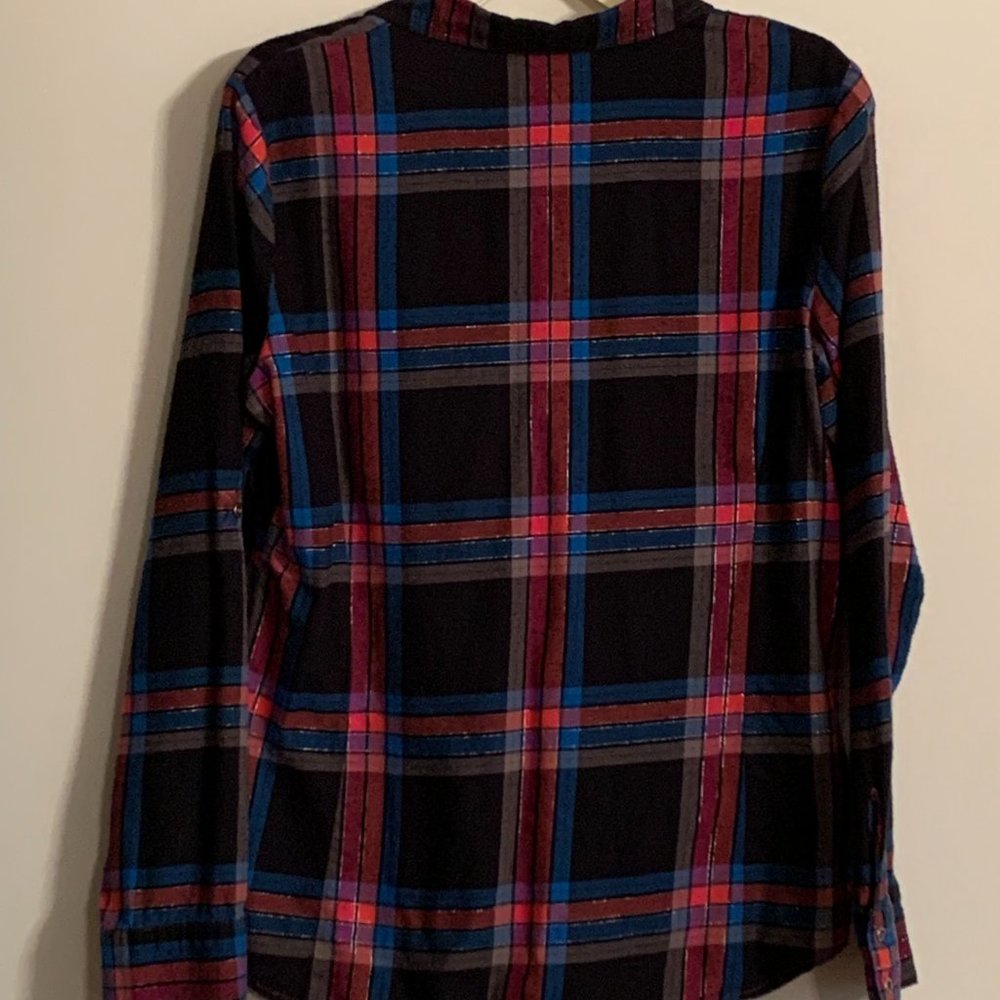 Maurices Large Roll-Tab Sleeve Button Up Shirt - image 7